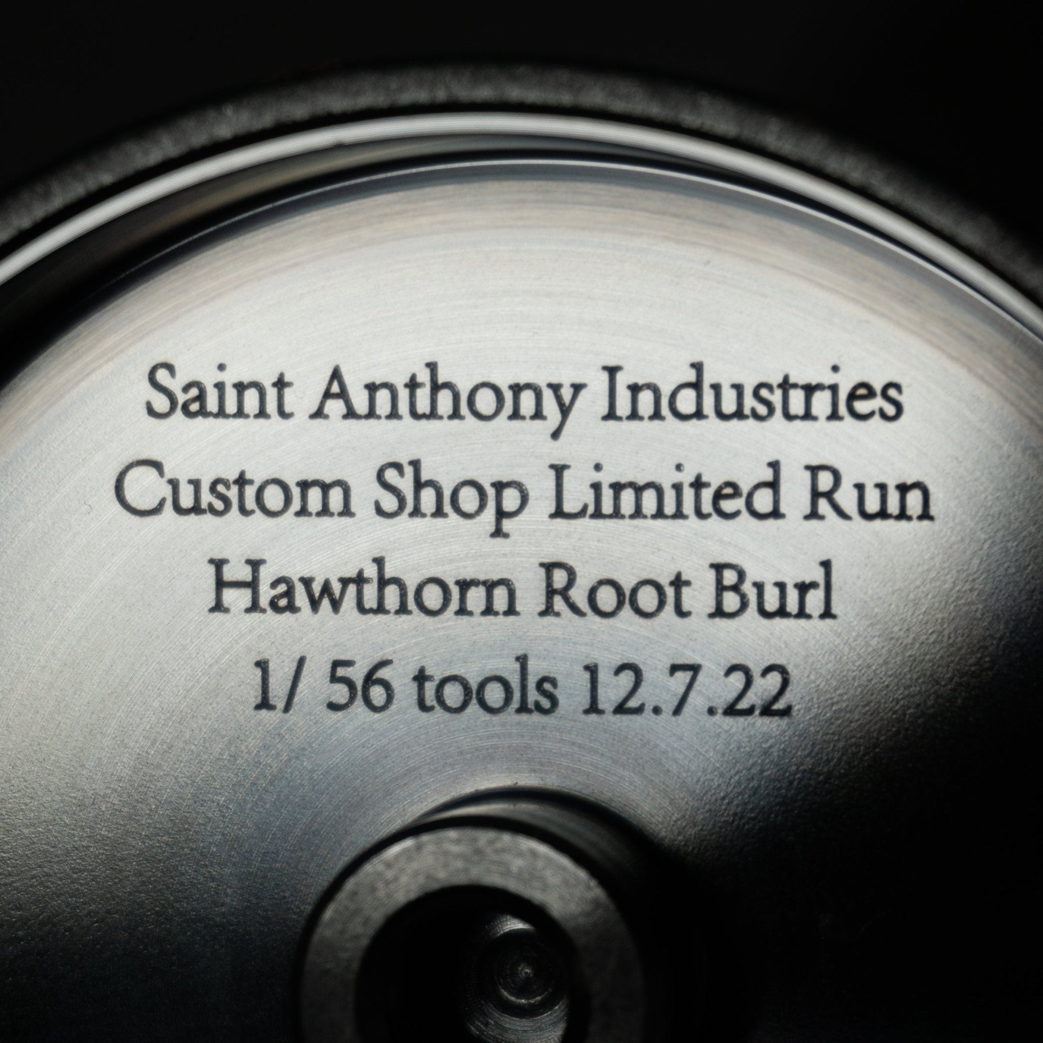 Hawthorn Root Burl BT Wedge Distribution Tool & New Levy - Saint Anthony Industries