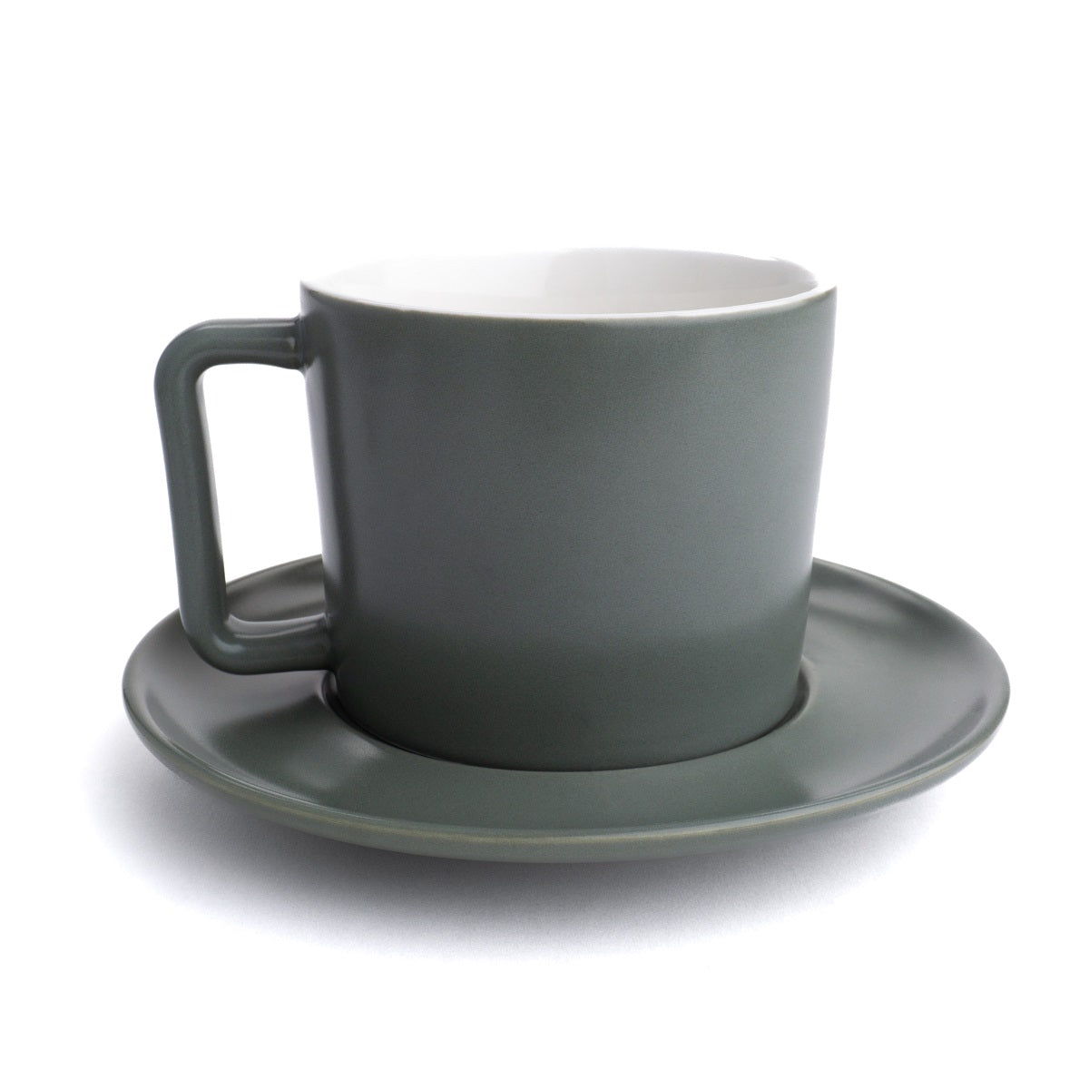 The Reinhart Stoneware Mug & Super Saucer - Saint Anthony Industries