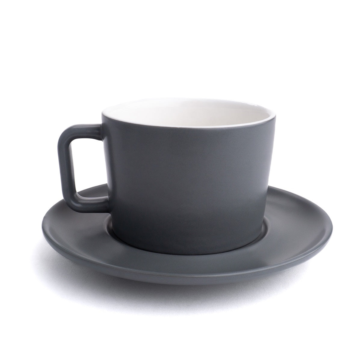 The Reinhart Stoneware Mug & Super Saucer - Saint Anthony Industries