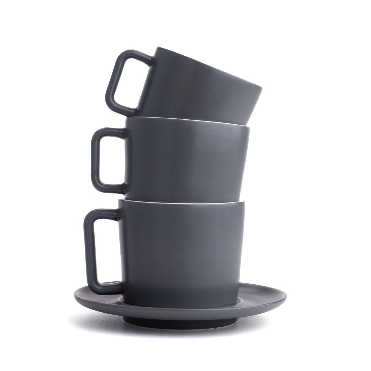 The Reinhart Stoneware Mug & Super Saucer - Saint Anthony Industries