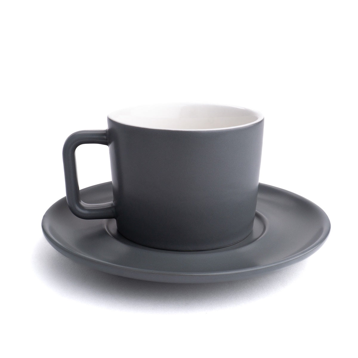 The Reinhart Stoneware Mug & Super Saucer - Saint Anthony Industries